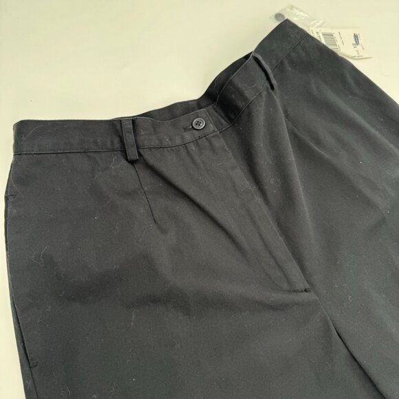 NWT Pendleton Womens Wrinkle-Free Black Chino Pants Size 12 Cotton - Picture 10 of 10